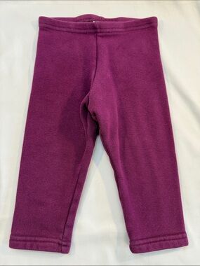 OshKosh B'gosh Plum Fleece Pull-On Leggings